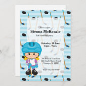 Hockey-speler Kaart (Voorkant / Achterkant)