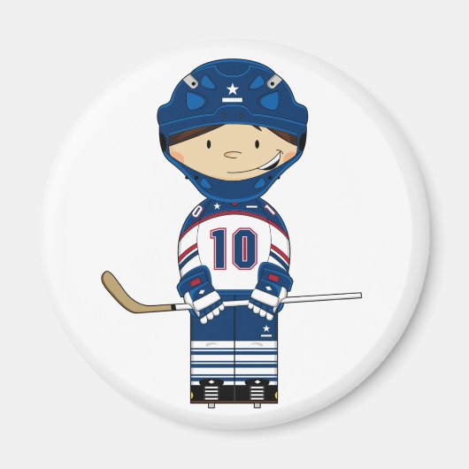 Hockey speler magneet (Voorkant)