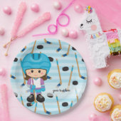 Hockey-speler Papieren Bordje (Feest)