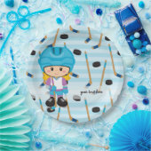 Hockey-speler Papieren Bordje (Feest)