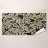 Hockey speler patroon badhanddoek (Badhanddoek)