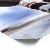 Hockey-spelers en Refereer Face Off Poster (Hoek)