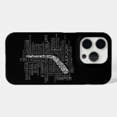 Hockey-spelers en Slang Case-Mate iPhone Case (Achterkant (horizontaal))