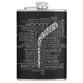 Hockey-spelers en Slang Heupfles (Voorkant)