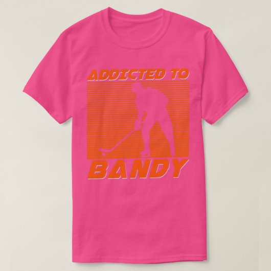 Hockey sport aan Bandy T-shirt (Design voorkant)