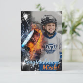 Hockey Sport Fan Celebration of Verjaardag Flat Ka (Staand voorkant)