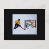 Hockey Sport Penalty Shot Briefkaart (Voorkant)