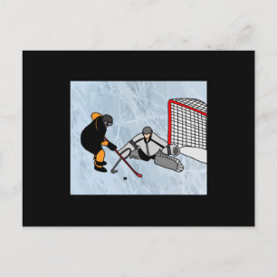Hockey Sport Penalty Shot Briefkaart