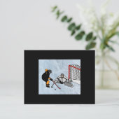 Hockey Sport Penalty Shot Briefkaart (Staand voorkant)