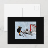 Hockey Sport Penalty Shot Briefkaart (Voorkant / Achterkant)