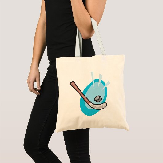 Hockey Sport Stick en Puck Canvas tas