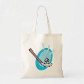 Hockey Sport Stick en Puck Canvas tas (Voorkant)