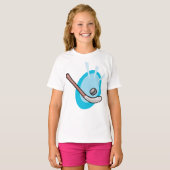 Hockey Sport Stick en Puck T-Shirt (Voorkant volledig)