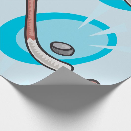 Hockey Sport Stick en Puck Wrapping Paper Cadeaupapier