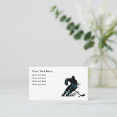 Hockey Sport Thema Visitekaartje Design (Staand voorkant)