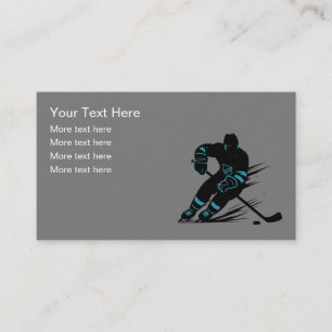 Hockey Sport Thema Zakelijke Kaart Ontwerp Visitekaartje