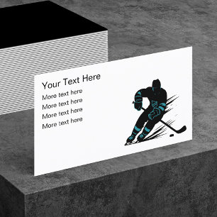 Hockey Sport Thema Zakelijke Kaart Ontwerp Visitekaartje