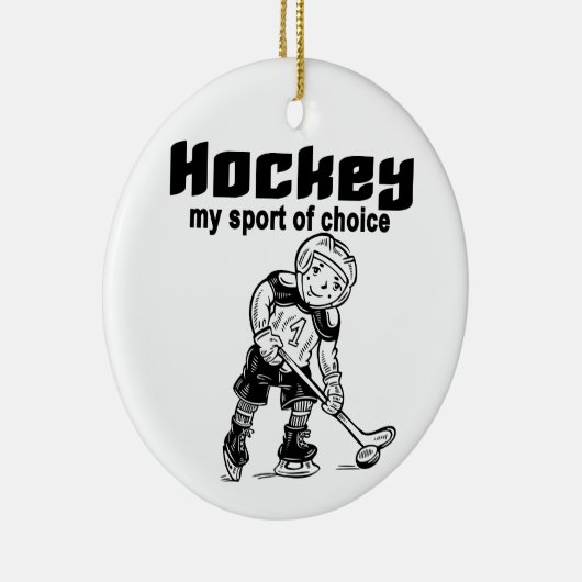 Hockey Sport van Choice Tshirts en Gifts Keramisch Ornament (Rechts)