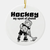 Hockey Sport van Choice Tshirts en Gifts Keramisch Ornament (Voorkant)