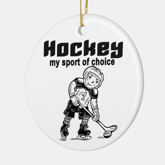 Hockey Sport van Choice Tshirts en Gifts Keramisch Ornament (Links)