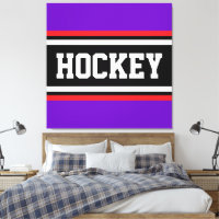 HOCKEY Sportief Paars Zwart Rood Wit Strepen
