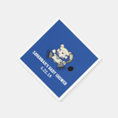 Hockey Sports Polar Beer Custom Party Napkin Servetten (Hoek)