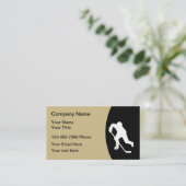 Hockey Sports Thema Visitekaartje (Staand voorkant)