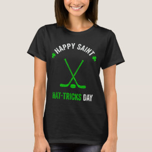 Hockey st patricks day jongens mannen shamrock hoc t-shirt