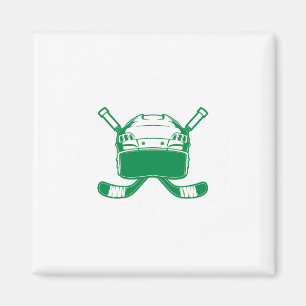Hockey St. Patrick's Day Shamrock Hockeyliefhebber Magneet
