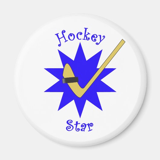 Hockey Star Magneet (Voorkant)