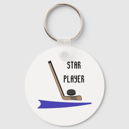 Hockey Ster Speler Sleutelhanger (Voorkant)