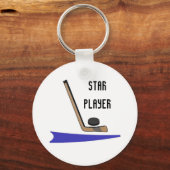 Hockey Ster Speler Sleutelhanger (Voorkant)