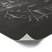 Hockey Stick 1929 Patent Art - Chalkboard Poster (Hoek)