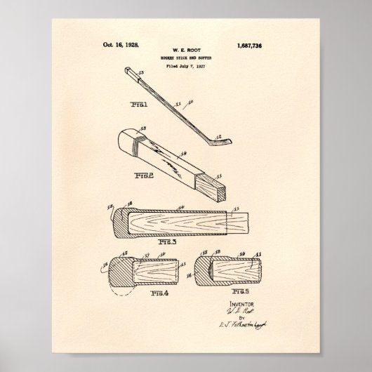 Hockey Stick End Buffer 1927 - Old Peper Poster (Voorkant)