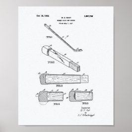 Hockey Stick End Buffer 1927 - Whitepaper Poster