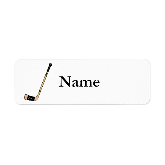 Hockey Stick Etiket (Voorkant)