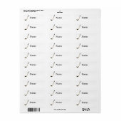 Hockey Stick Etiket (Full Sheet)