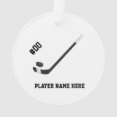 Hockey Stick & Puck Ornament (voorkant)