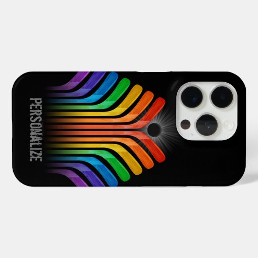Hockey Stick Spectrum Case-Mate iPhone Case (Achterkant (horizontaal))