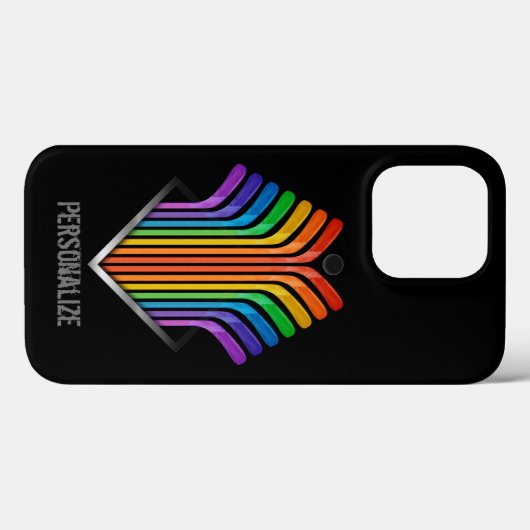 Hockey Stick Spectrum Hoesje-Mate iPhone Case (Achterkant (horizontaal))