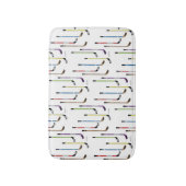 Hockey Sticks Bathroom Colorful Badmat (Voorkant Verticaal)