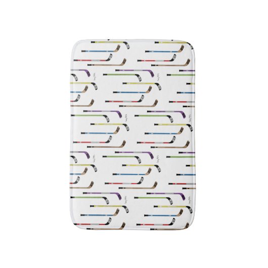 Hockey Sticks Bathroom Colorful Badmat (Voorkant Verticaal)