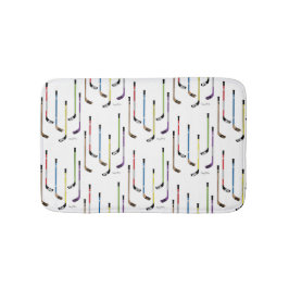 Hockey Sticks Bathroom Colorful Badmat
