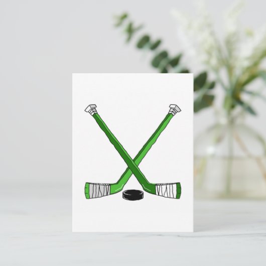 Hockey Sticks Briefkaart (Staand voorkant)