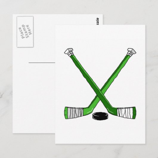 Hockey Sticks Briefkaart (Voorkant / Achterkant)