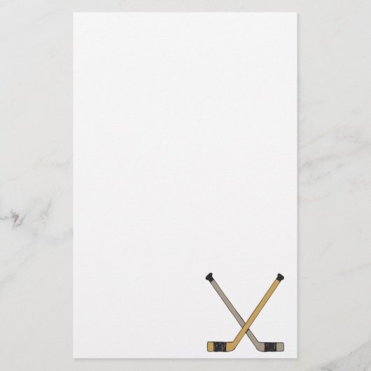 Hockey Sticks Briefpapier (Voorkant)
