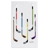 Hockey Sticks Colorful Klein Cadeauzakje (Achterkant)