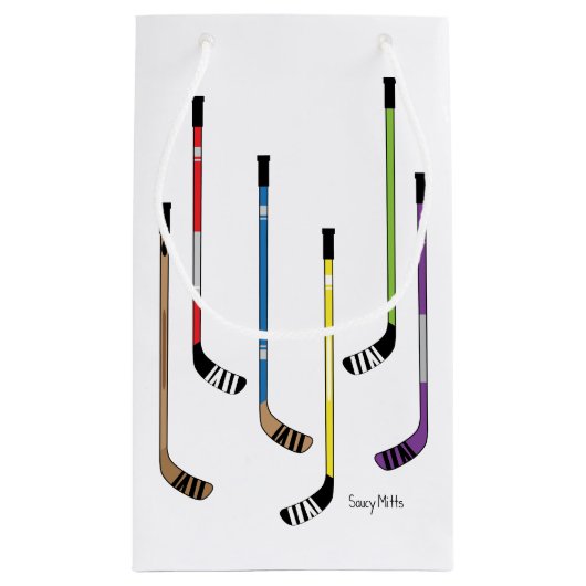 Hockey Sticks Colorful Klein Cadeauzakje (Achterkant)