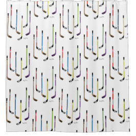 Hockey Sticks Colorful Showgordijn Douchegordijn