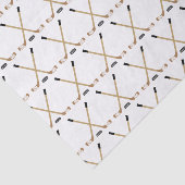 Hockey Sticks en Puck Tissuepapier (Detail)